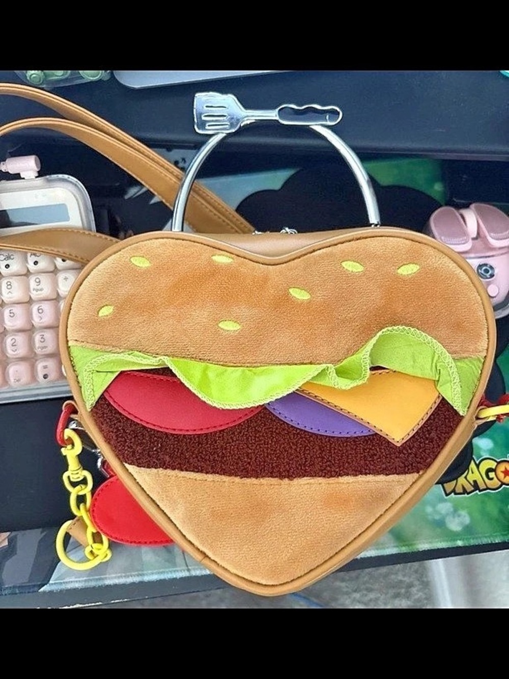 Loungefly SpongeBob SquarePants Krabby Patty Heart Crossbody Bag SpongeBob